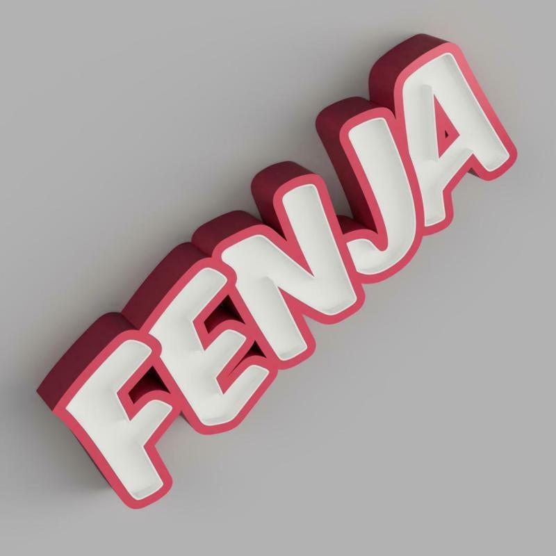 NAMELED FENJA - LED LAMP WITH NAME