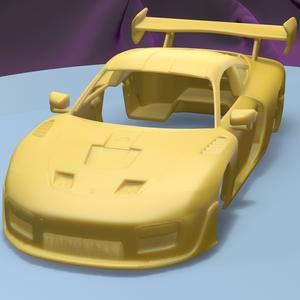 PORSCHE 935 2019 (1/24) printable car body