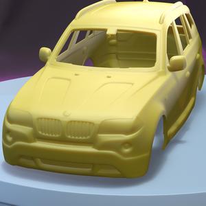 BMW X3 E83 2003 (1/24) printable car body