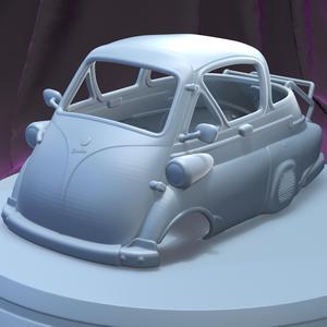 BMW Isetta 250 1955  (1/24) Printable Car Body