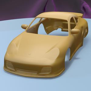 PORSCHE 911 TURBO COUPE 2000  (1/24) printable car body