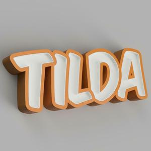 NAMELED TILDA - LED LAMP WITH NAME