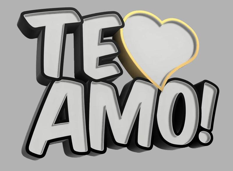 TE AMO - 3D LED LAMP