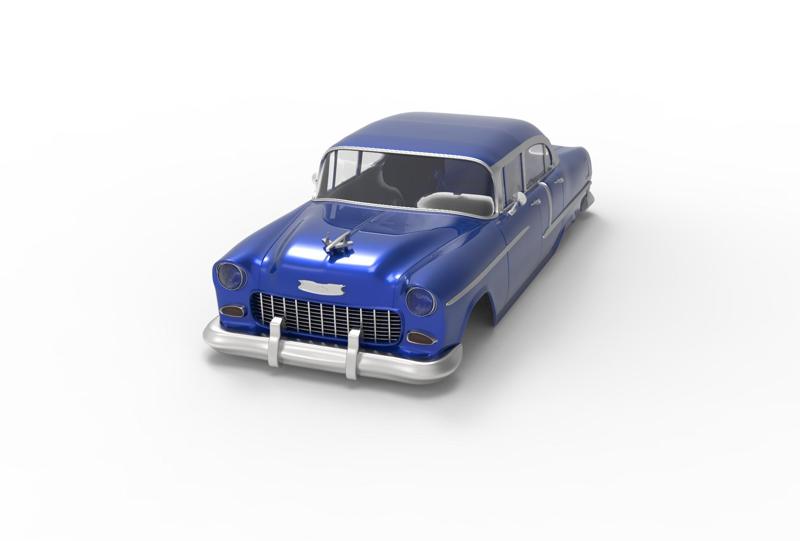 1955 chevrolet bel air 4 door Rc body shell