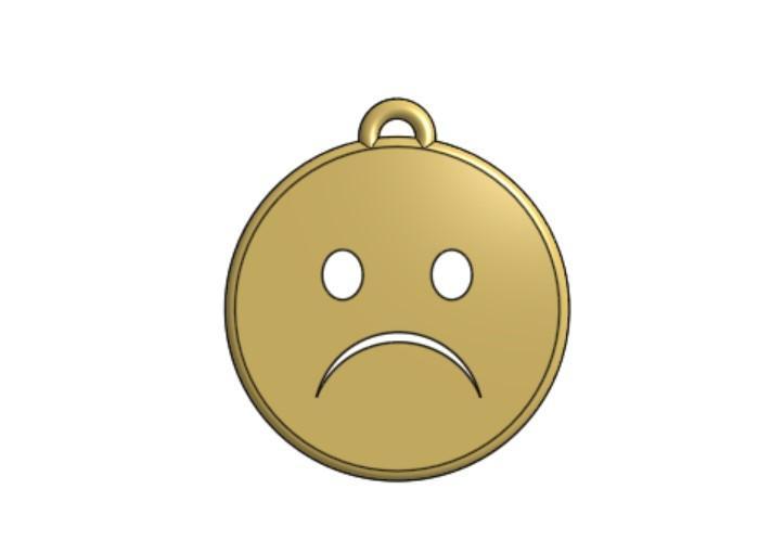 Sad Emoji Keychain