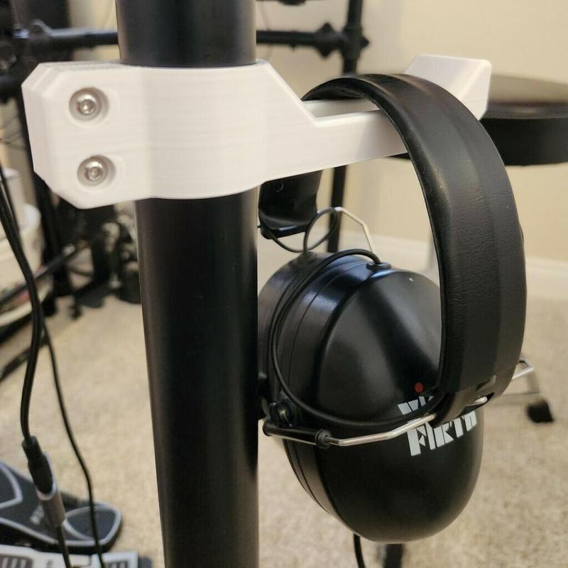 Headphones Bracket for 37 mm Tube on Alesis DM10 Studio Rack