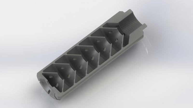 Airsoft silencer for MK23