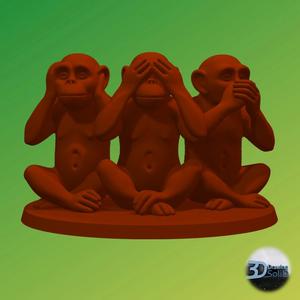 3 Wise Monkey Decor
