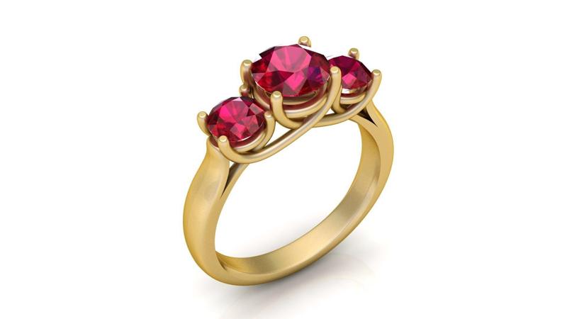 fashion other jewelry solitaire ring ruby emerald princess cut gemstone gold engagement
