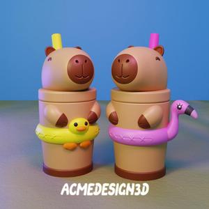 capybara capybara capybara glass