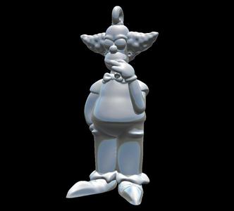 KRUSTY CLOWN KEY CHAIN