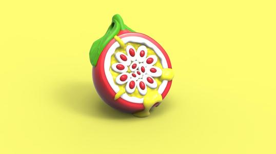 Passion Fruit Keychain
