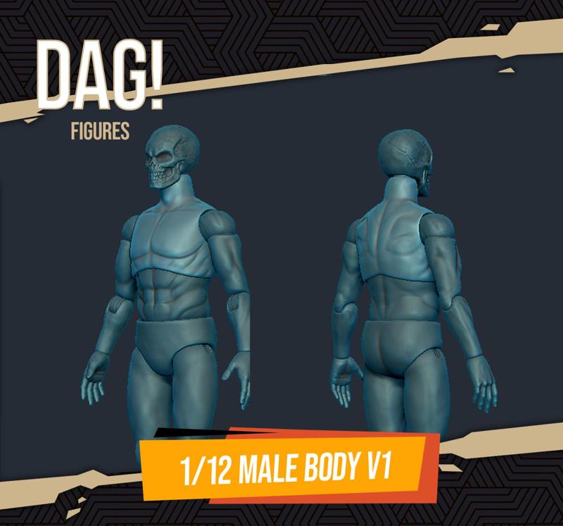 1/12 Scale Male Body Base_V1
