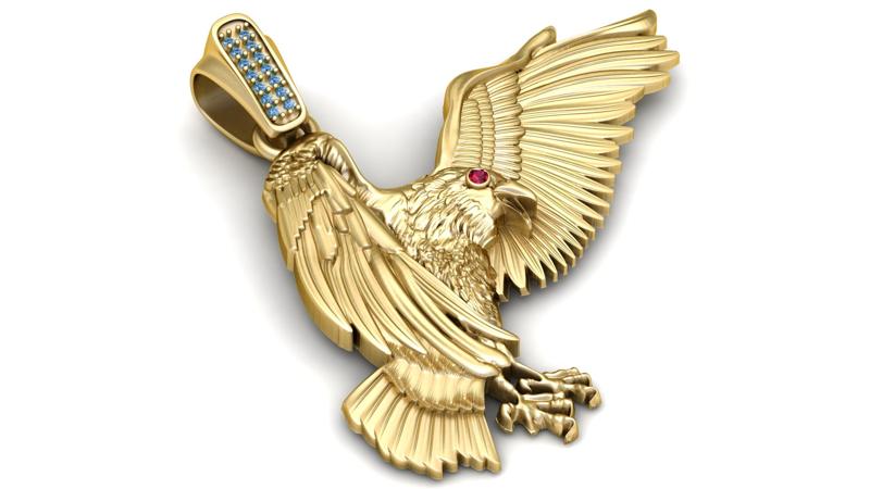 3D Bird Gold  3d printable model