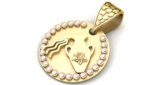 ROUND GOLDASTTA PENDANT 3d printable model