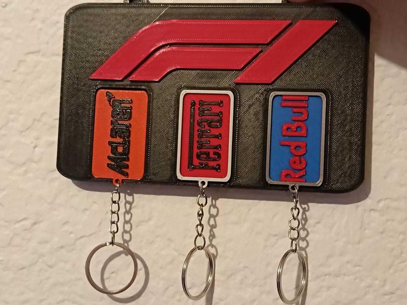 F1 Key Holder + Key Rings