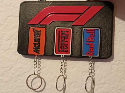 F1 Key Holder + Key Rings