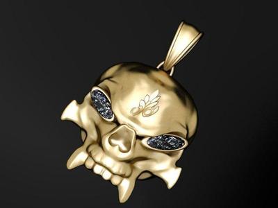 3D Skull Pendant  3D printable model