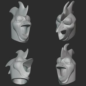 CLUCKIN BELL MASK 3D STL FILE | CLUCKIN BELL MASK DIGITAL FILE