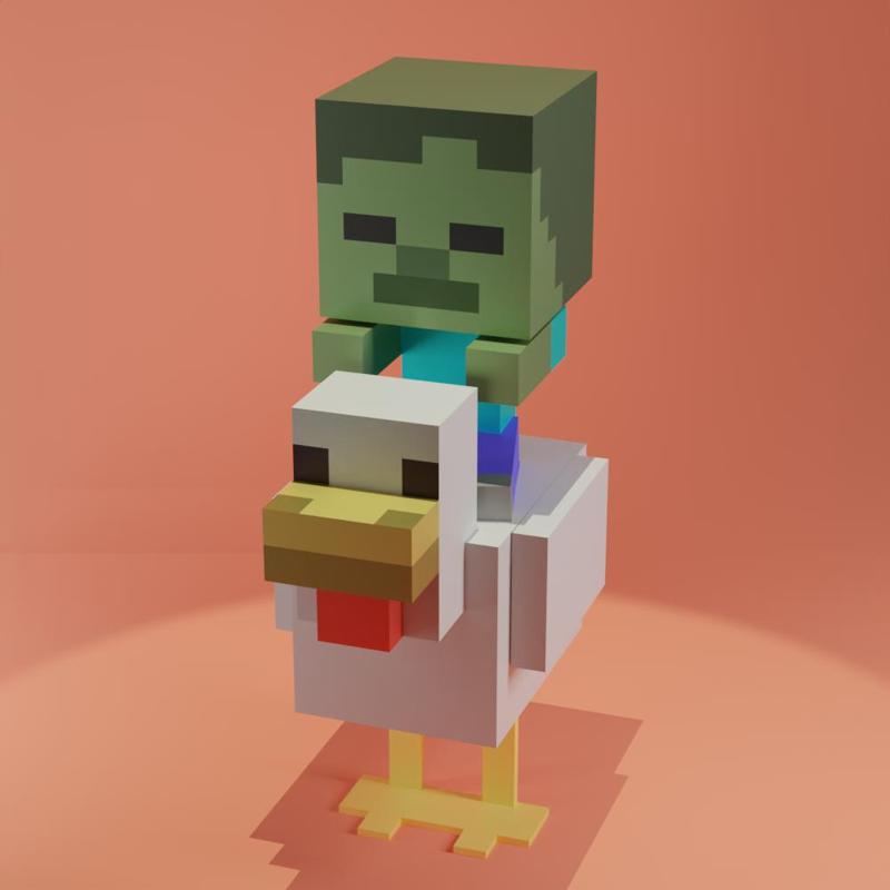 Chicken Jockey minecraft