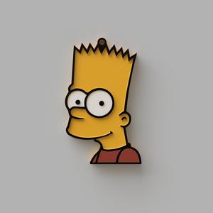 Bart simpson keychain