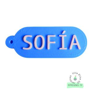 Sofia keychain signaling keychain