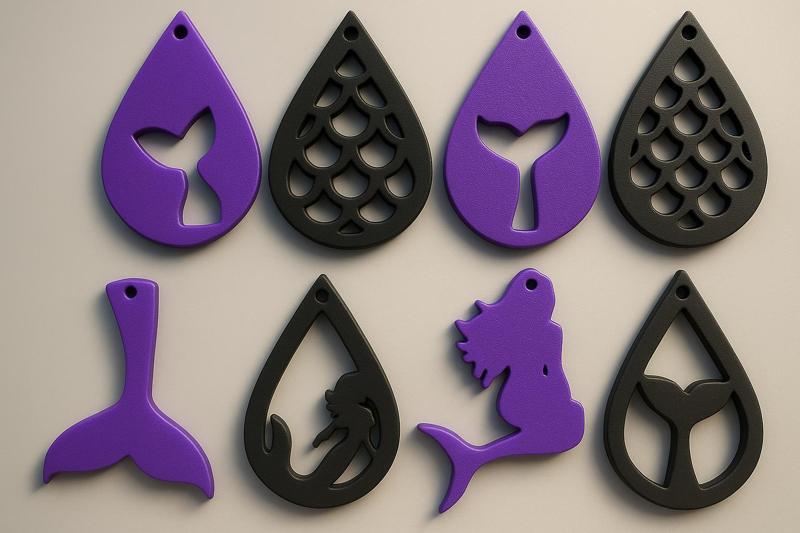 Keychain mermaid PACK X6 UNITS - Souvenir, gift