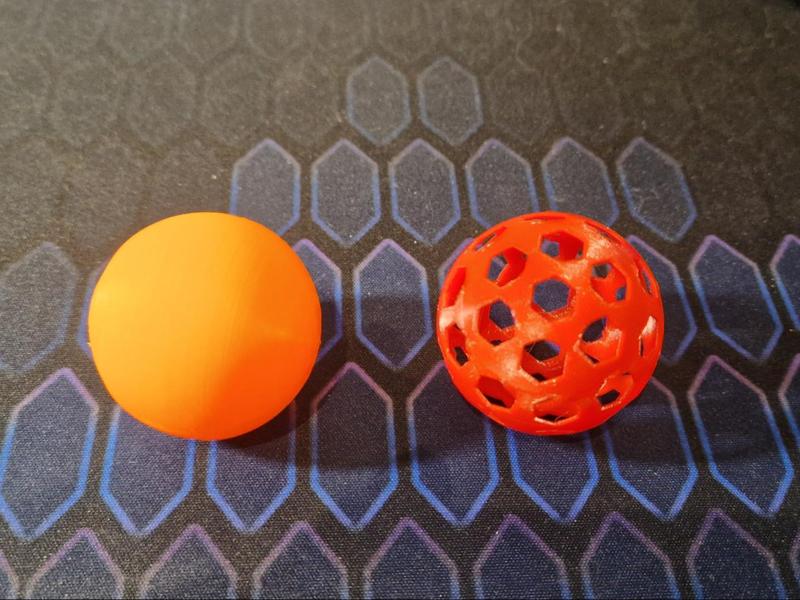 Classic and airless ping pong ball