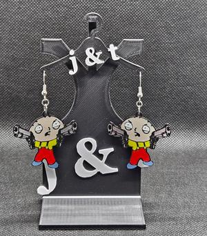 Stewie 2-GUNS earrings