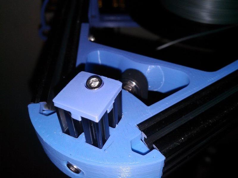 Kossel 15x15 frame end with screw hole