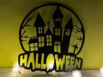 Halloween Spooky Wall Art / Window Picture 
