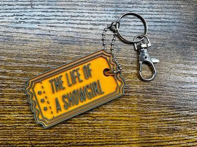 The life of a showgirl Ticket keychain