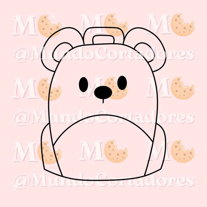 COOKIE BAG TEDDY BEAR CUTTER AND STAMP - CUTTER COOKIE BAG TEDDY