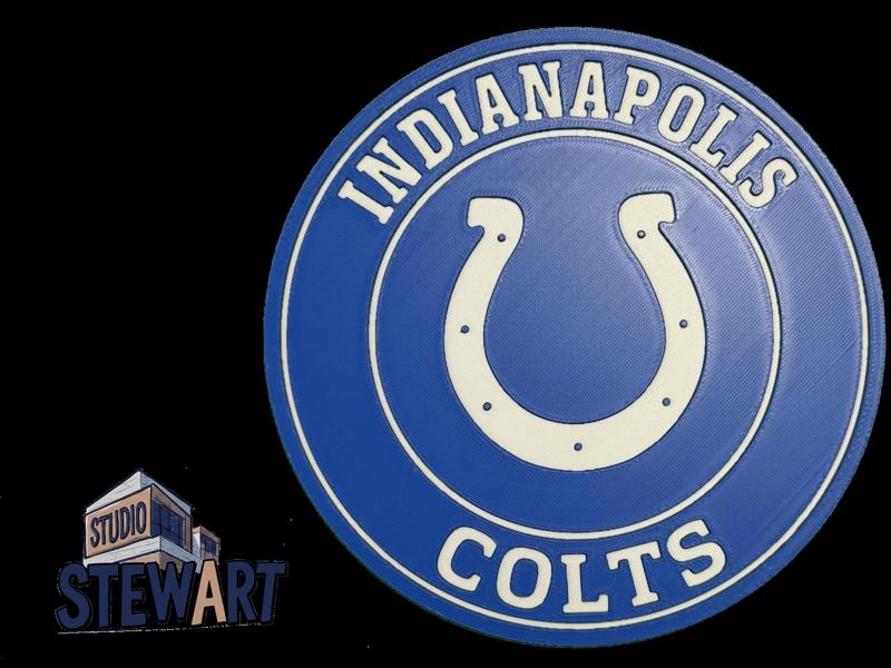 Indianapolis Colts NFL LOGO - COASTER/OFFICE SIGN