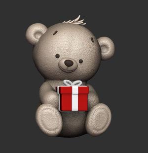 Bear with a gift