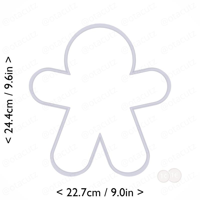 Gingerbread Man Cookie Cutter 9.25in / 23.5cm