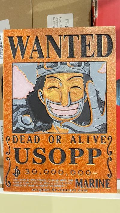 One Piece Usopp Wanted hueforge