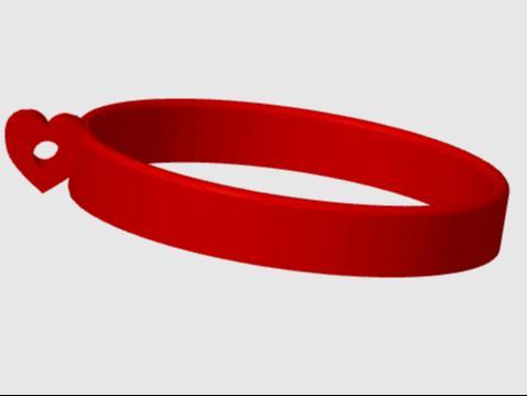 Heart-shaped BDSM collar for padlock - bdsm