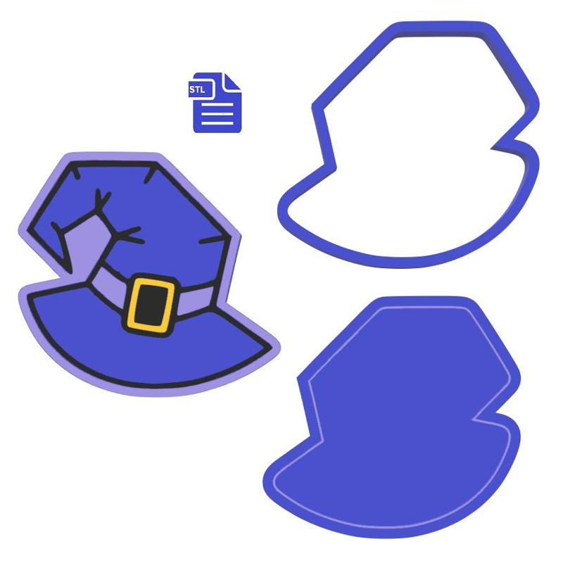 3pc Witchy Hat Bath Bomb Mold