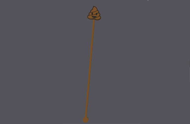 Smiling Poo - Cocktailsticks