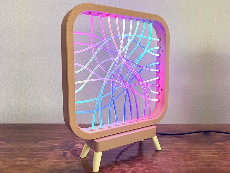 Fiber Optic LED Light Mid-Century Modern