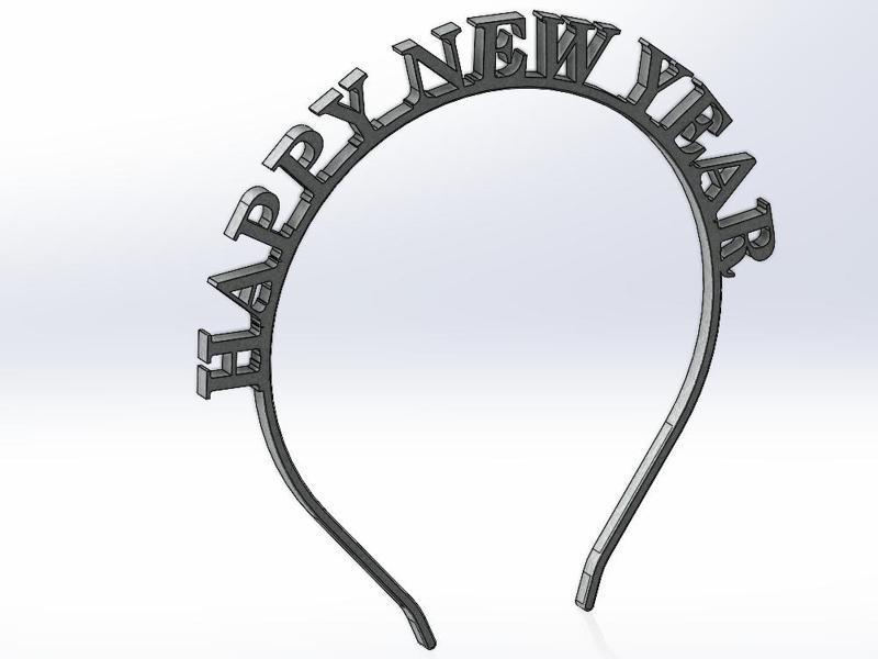 Haarreif Happy New Year