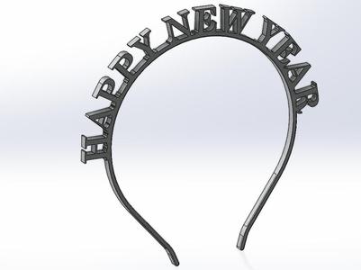 Haarreif Happy New Year