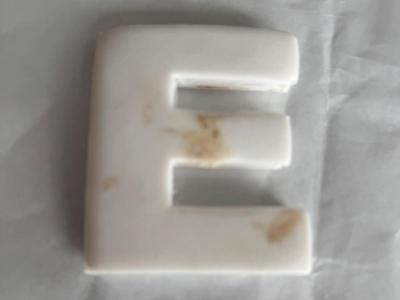 Cookie cuter in the form of a E read description