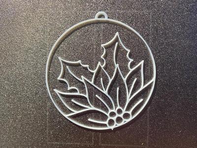 holly Christmas tree decoration