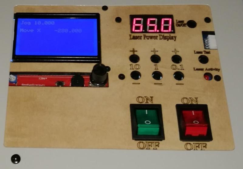 RepRap GLCD & digital power meter panel for K40 cheap chinese laser cutter