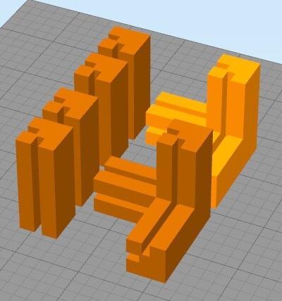 3mm board brackets (fiberboard/HDF, plexi, acrylic board, glass)