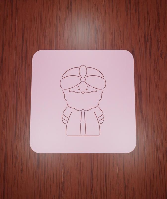 Stencil Reyes Magos "Baltazar #1".