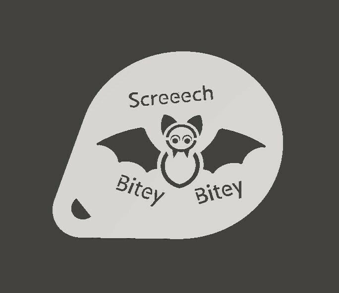 Bitey bat Cappuccino Stencil