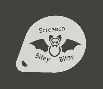 Bitey bat Cappuccino Stencil